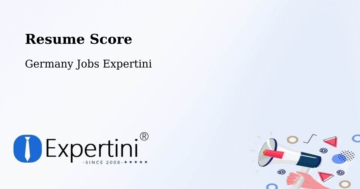 Resume Score & Job Description Match Tool – Imsbach - Germany Jobs Expertini