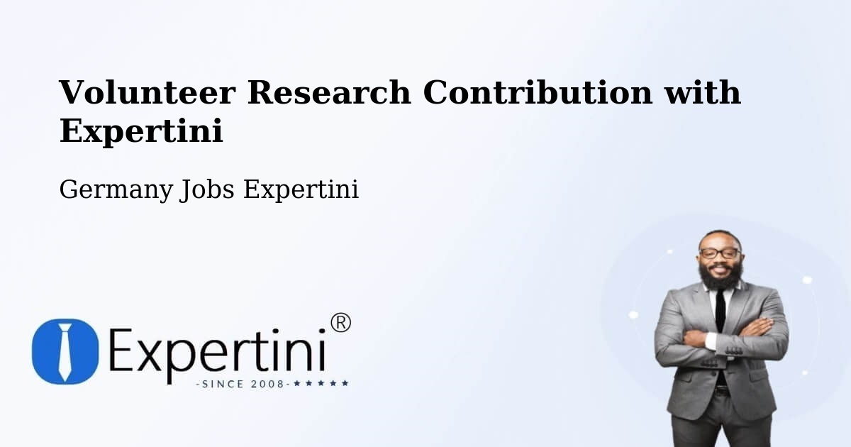Volunteer Research Contribution Program – Imsbach - Germany Jobs Expertini